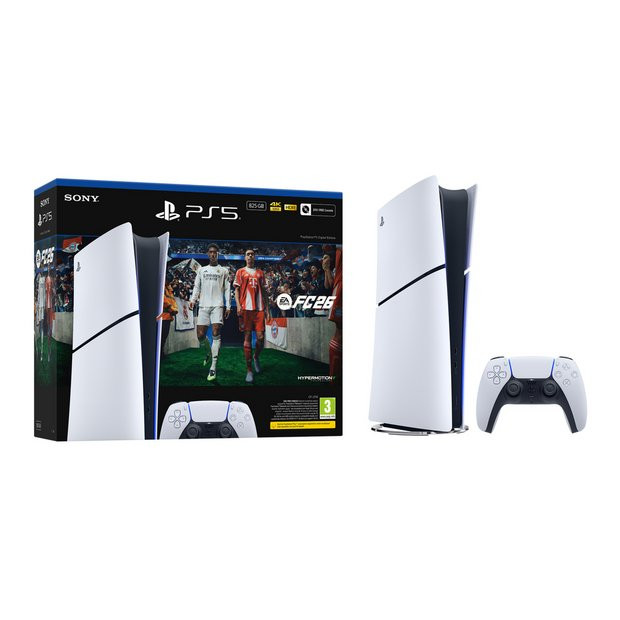 Buy PlayStation 5 Console Digital Edn & EA Sports FC26 Bundle | PS5 consoles | Argos | argos.co.uk