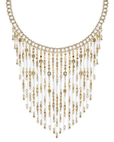 Maxen Gold Statement Necklace in Smoky Mix | Kendra Scott
