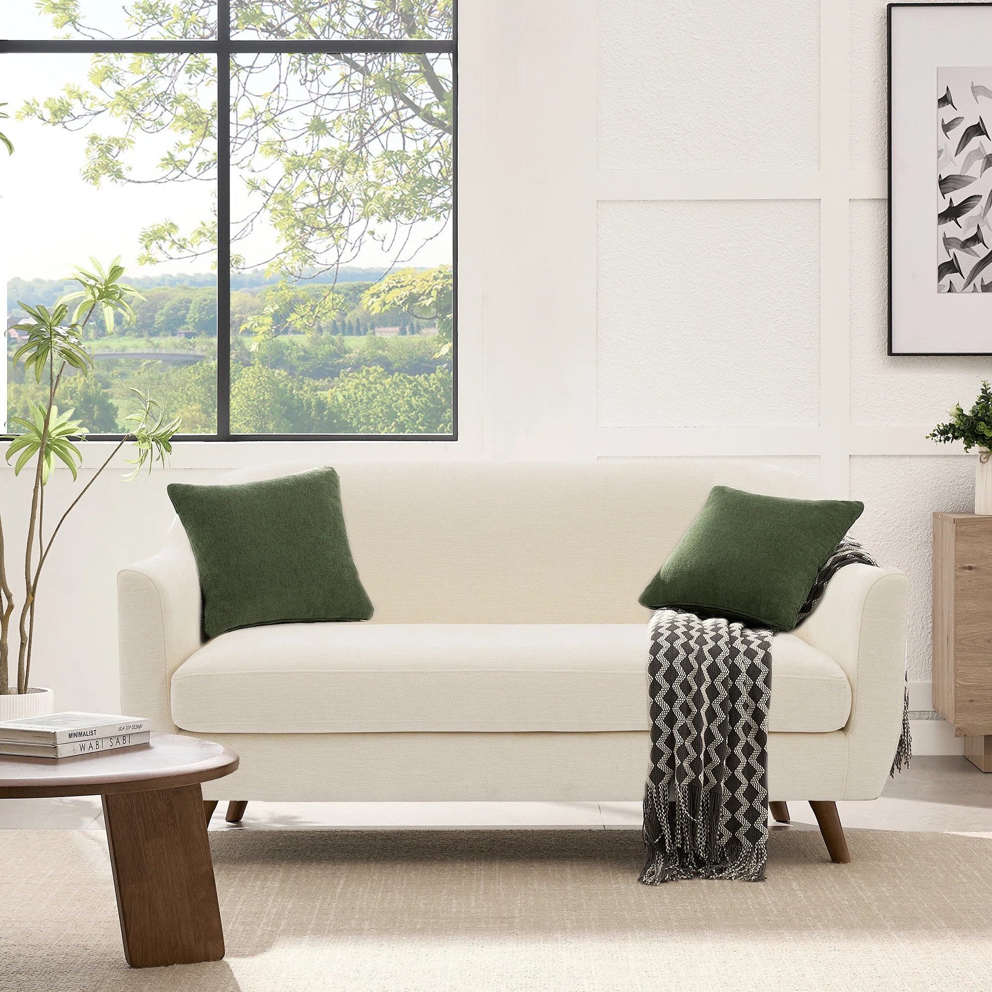 Kaya 65" Upholstered Boucle Loveseat | Wayfair North America