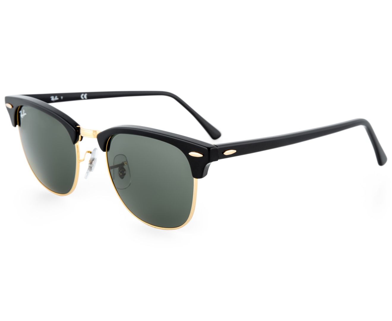 Ray-Ban Classic Clubmaster RB3016 Sunglasses - Black | Catch.com.au