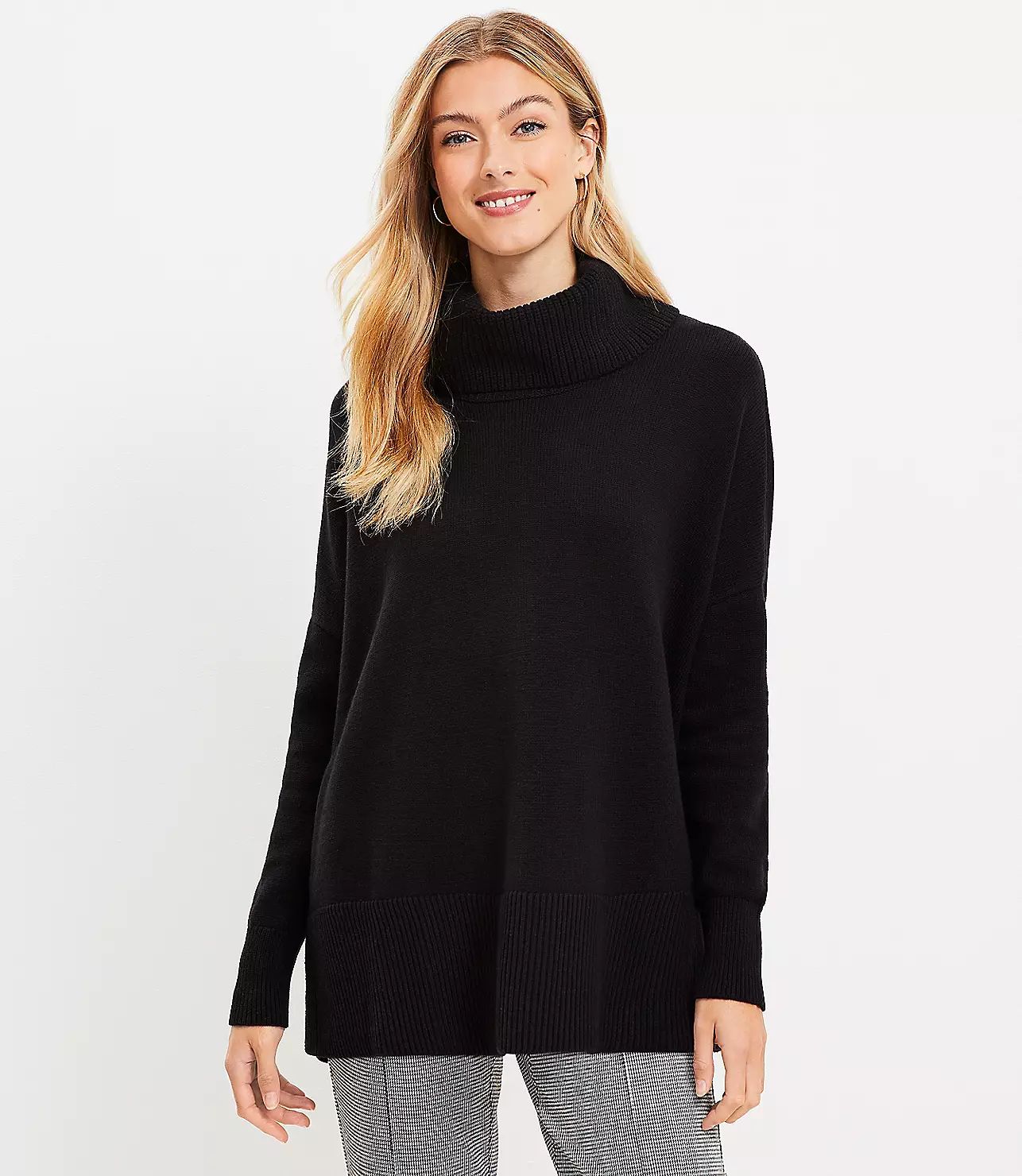 Turtleneck Poncho Sweater | LOFT