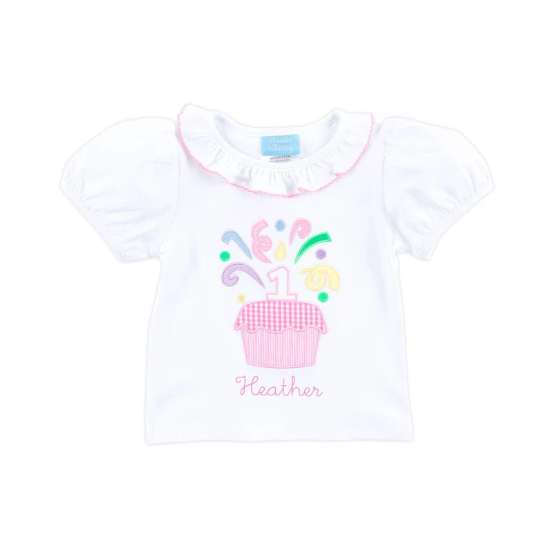 First Birthday Cupcake Ruffle Top | Classic Whimsy