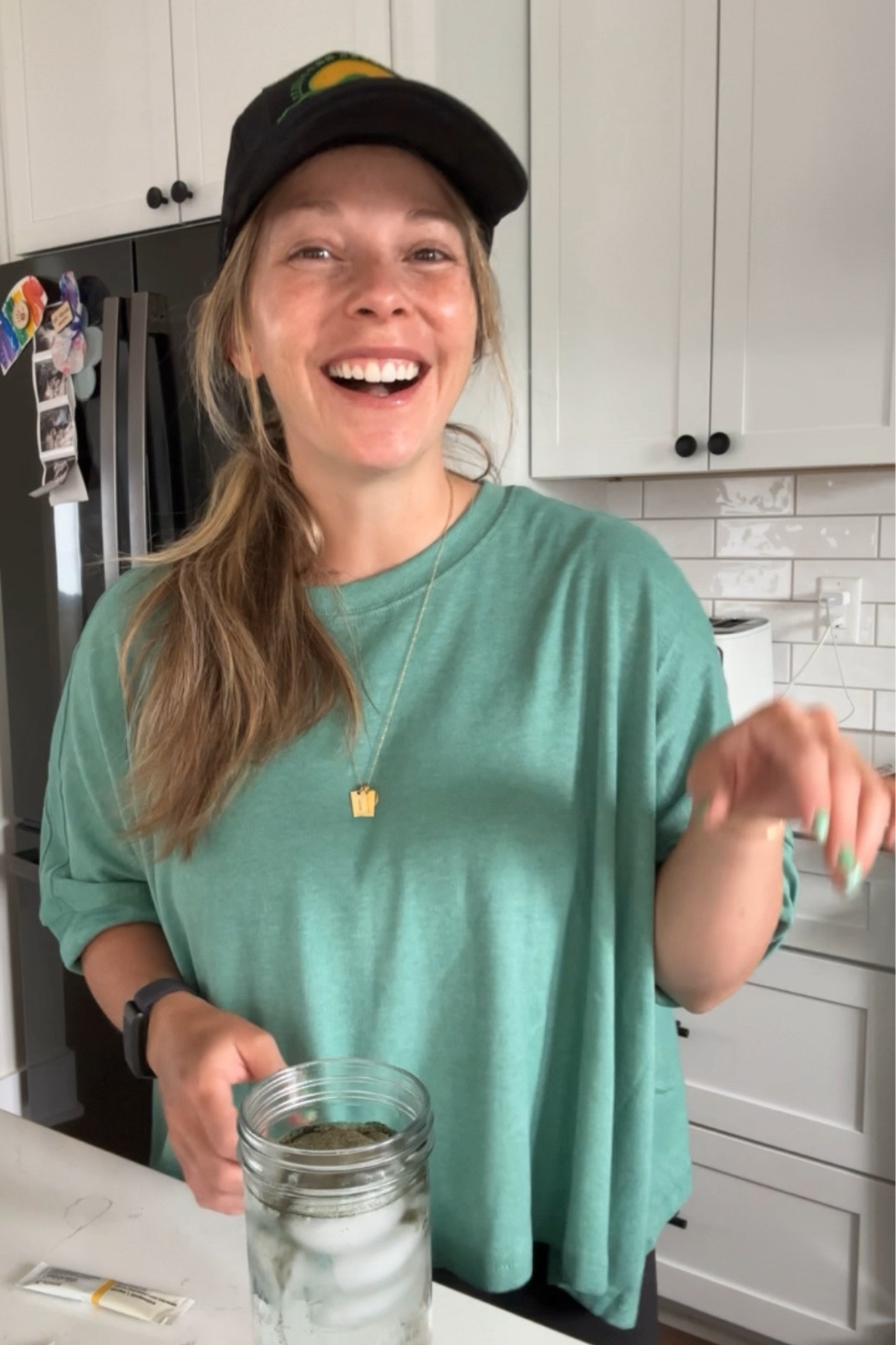 Amazon tee! And it’s so good. Giving free people and had tons of colors! Wearing a size small and it’s very generous in size.