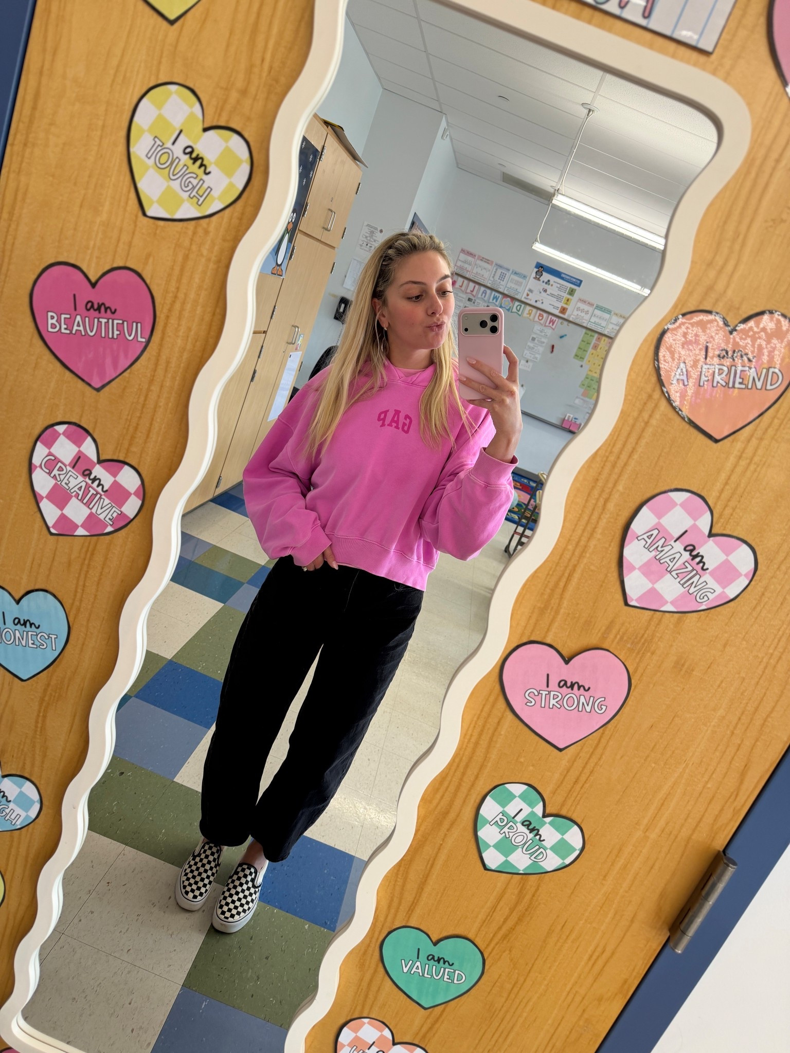 One of my go to teacher outfits especially on a Friday! Hoodie & barrel leg jeans are both on sale right now 🤭 

#LTKootd #LTKdayinmylife #LTKgrwm