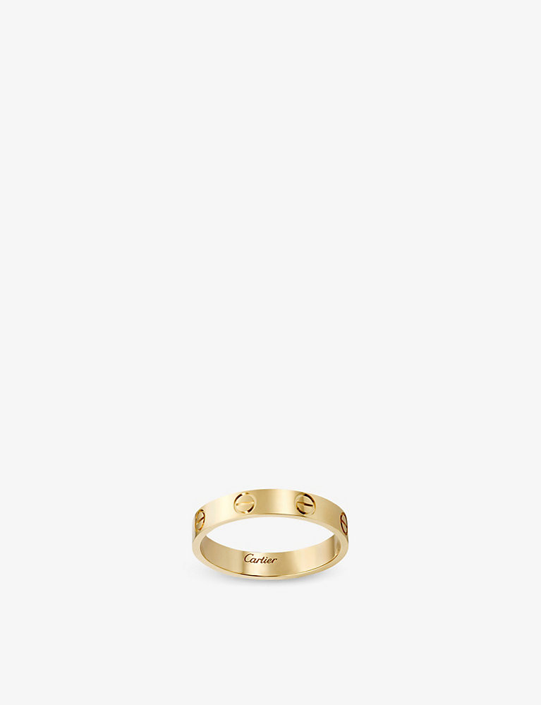 CARTIER LOVE small 18ct yellow-gold wedding band | Selfridges