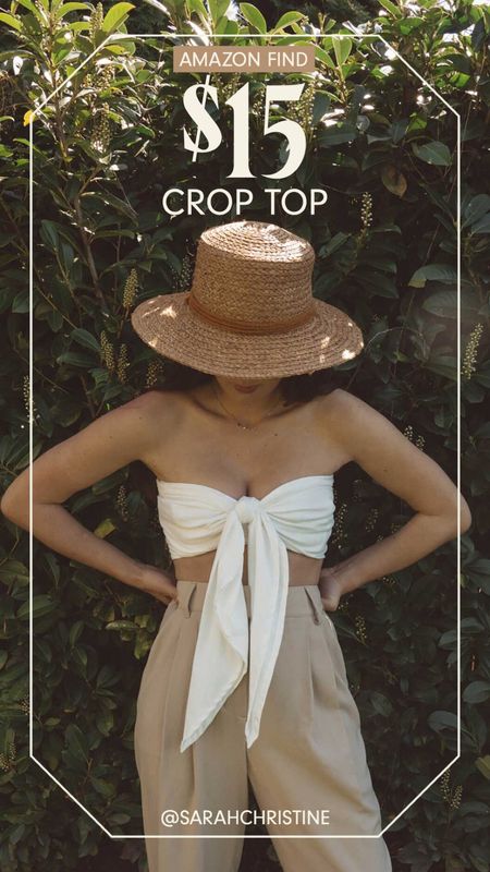 Casual Spring Outfit: Bow Tie Bandeau Crop Tube Top + High Waist Trouser in Khaki


•Bow Tie Bandeau Crop Tube Top
•High Waist Trouser in Khaki
•Woven Drawstring Boater Hat

#LTKunder50 #LTKSeasonal #LTKstyletip