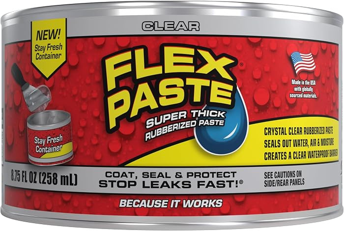 Flex Paste, Waterproof Paintable Putty, Spackle Sealant, Fill Gaps Cracks Holes - Block Out Water... | Amazon (US)