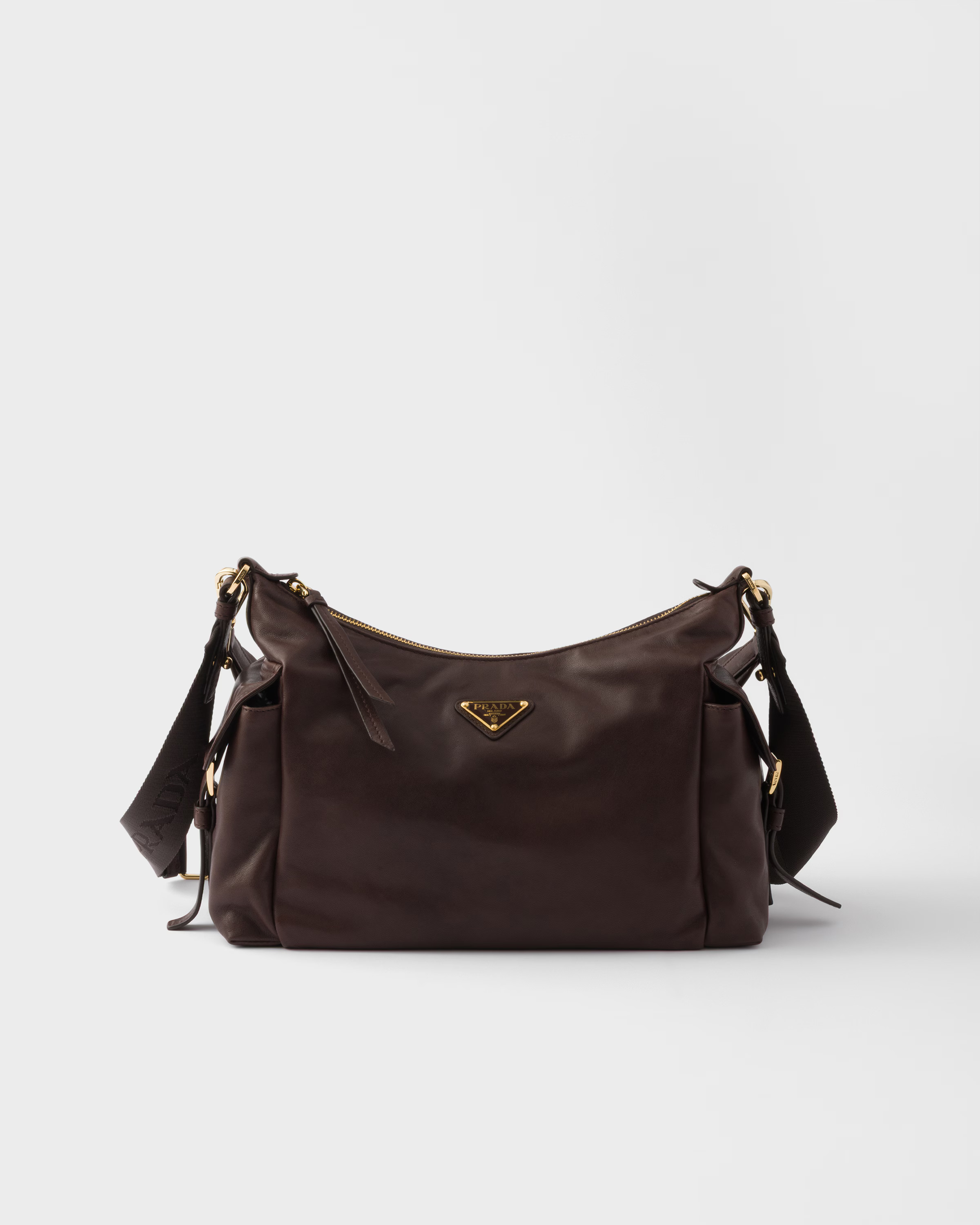 Sienna Prada Explore Large Nappa Leather Bag | PRADA | Prada INT