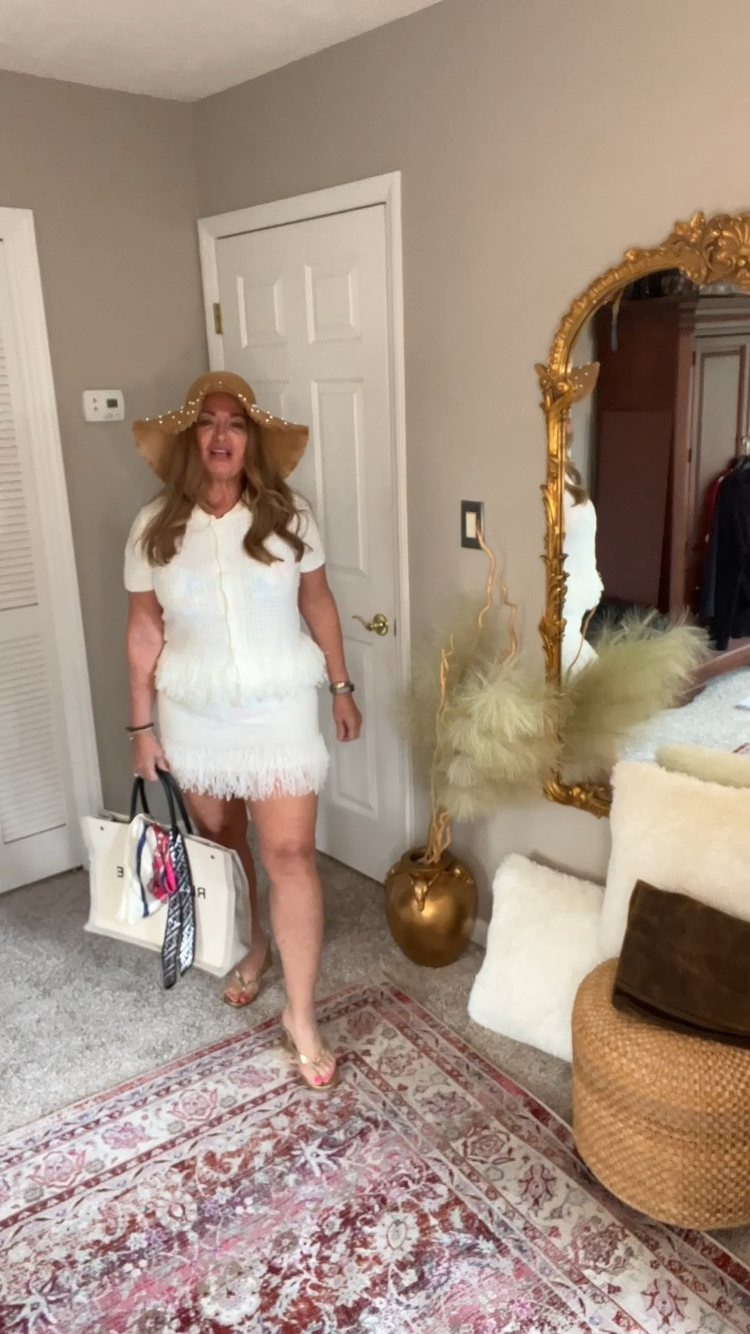 Oh so glamorous and girl coded! 2 piece shaggy fringe detail skirt swimsuit cover up. 

#LTKgrwm #LTKootd #LTKTravel