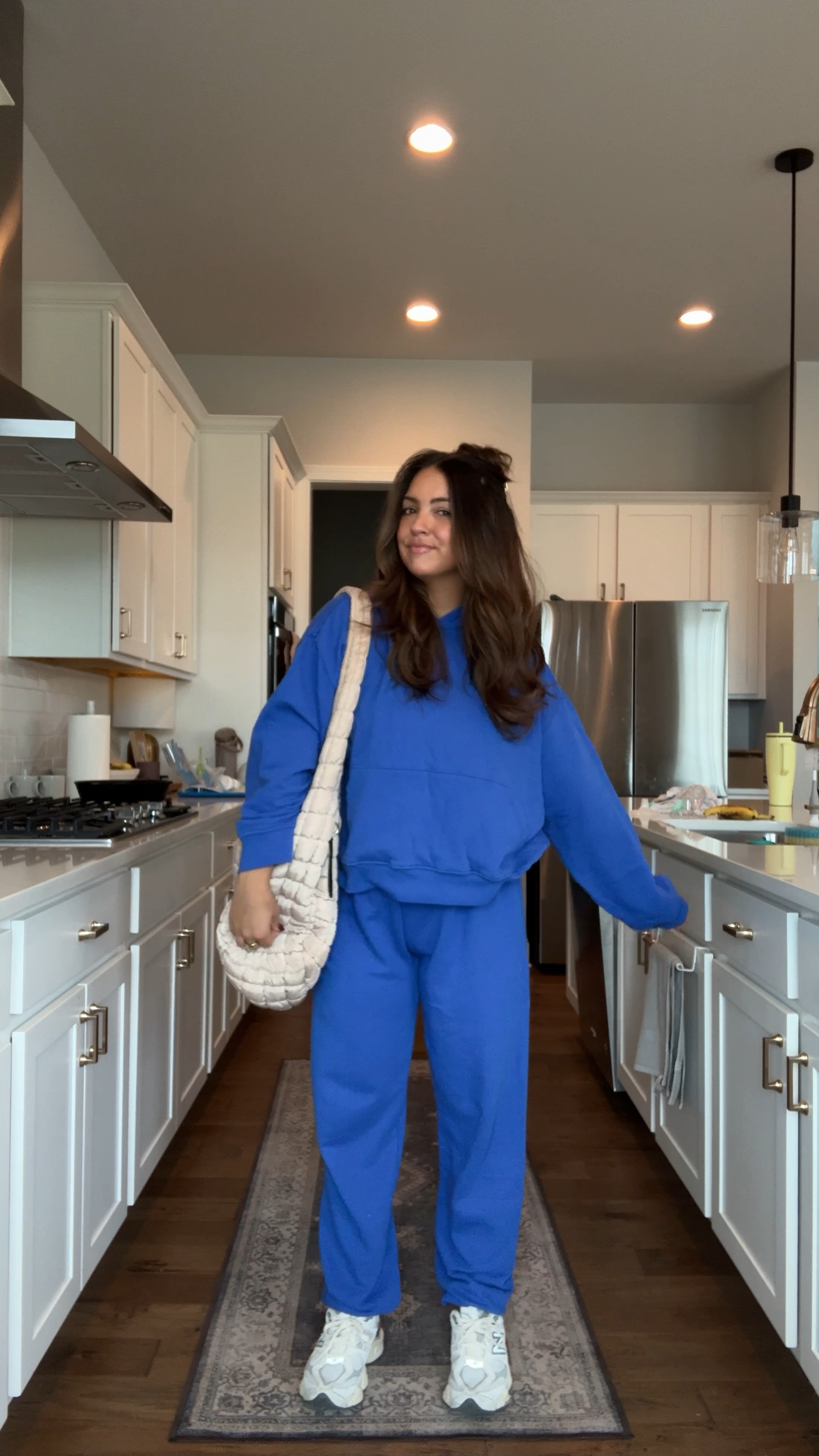 Casual and easy mom on the go outfit! Wearing all mediums!