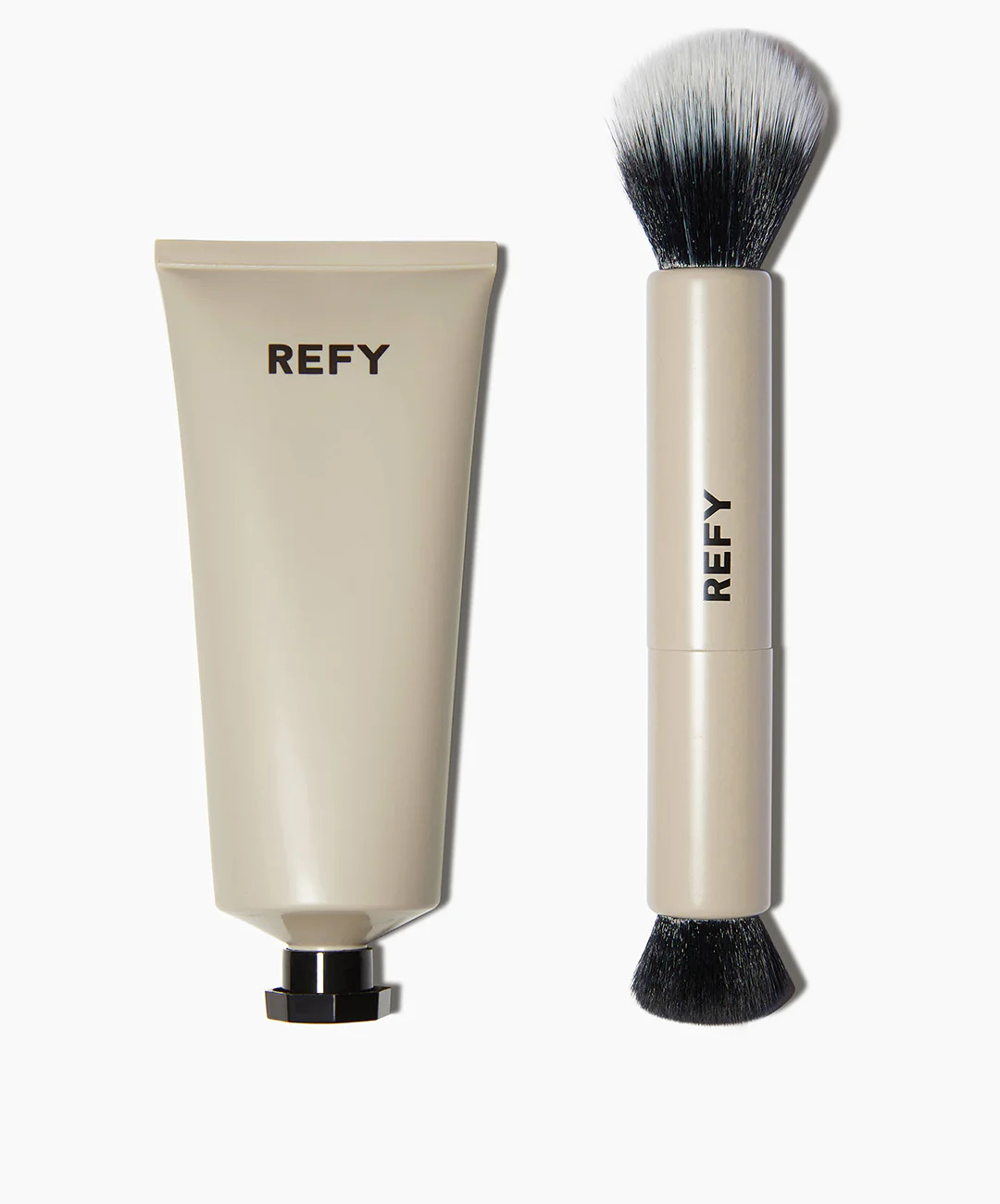 REFY Body Glow + Duo Brush | Lightweight Body Glow Moisturising Serum & Brush | Hydrating, Lightweight & Cruelty Free Beauty | Body Bronzer | REFY Beauty