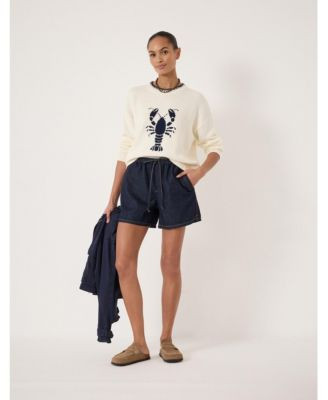 Hush Women's Hallie Crew Neck Lobster Graphic Sweater - Macy's | Macy's