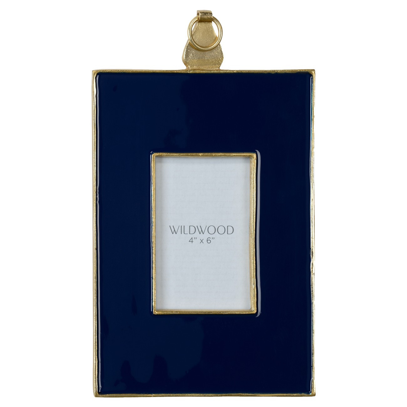 Quentin Updated Traditional Navy Blue Wall Photo Frame - 4x6 | Kathy Kuo Home