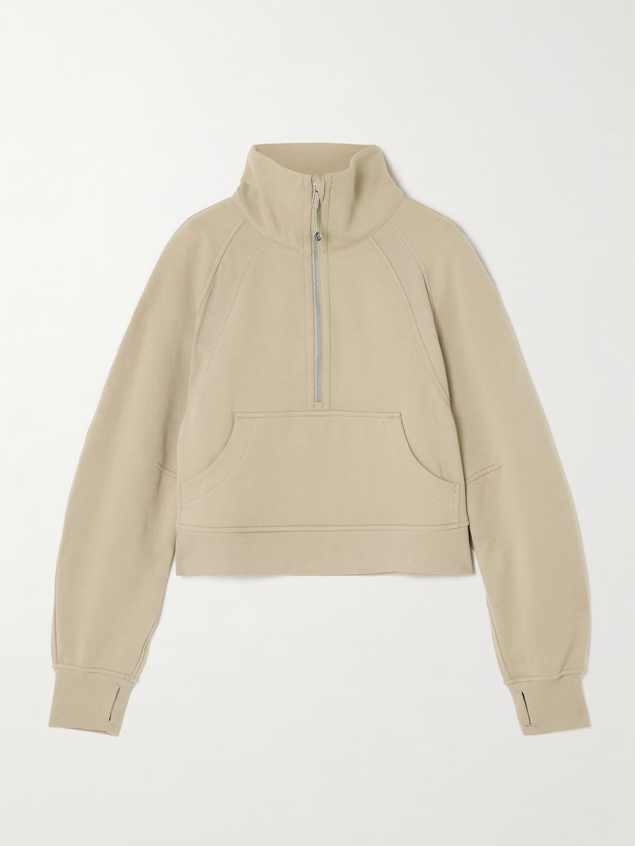 lululemon - Scuba Cotton-blend Fleece Sweatshirt - Neutrals | NET-A-PORTER (US)