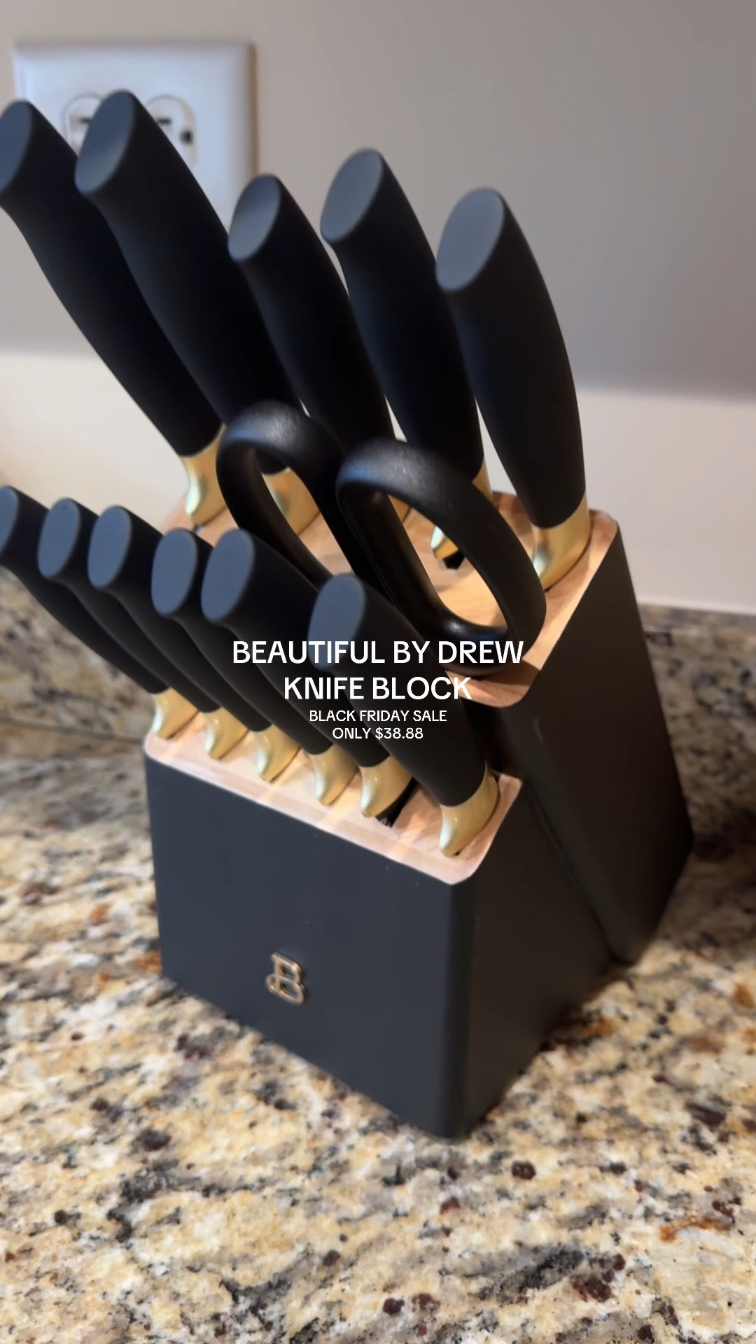Early Black Friday Deal - Beautiful by Drew Barrymore Knife Block Set on sale only $38.88 

#LTKCyberWeek #LTKFindsUnder50 #LTKHome