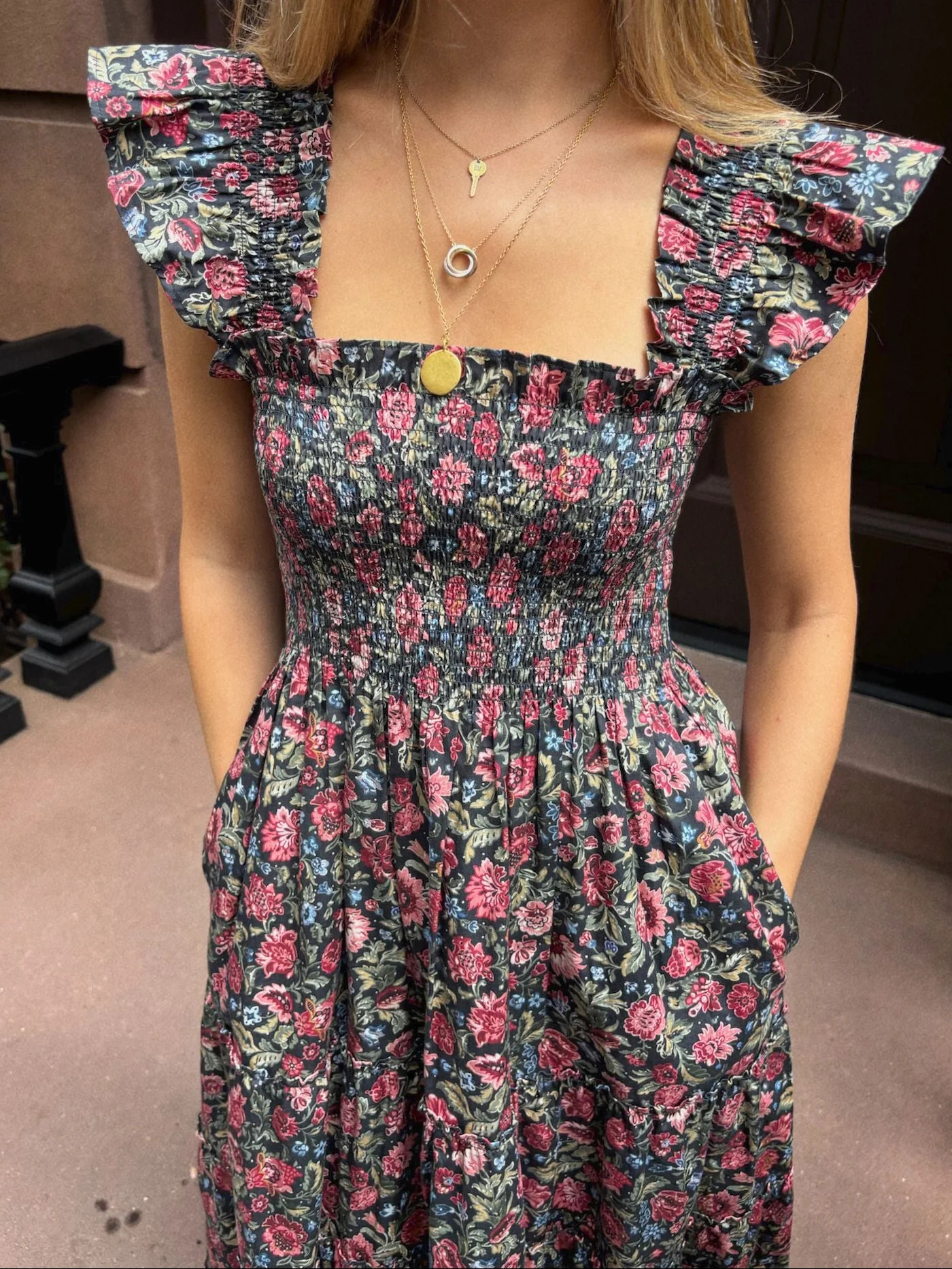 The Ellie Nap Dress -  Jacobean Sprig Jacobean Sprig / S | Hill House Home US