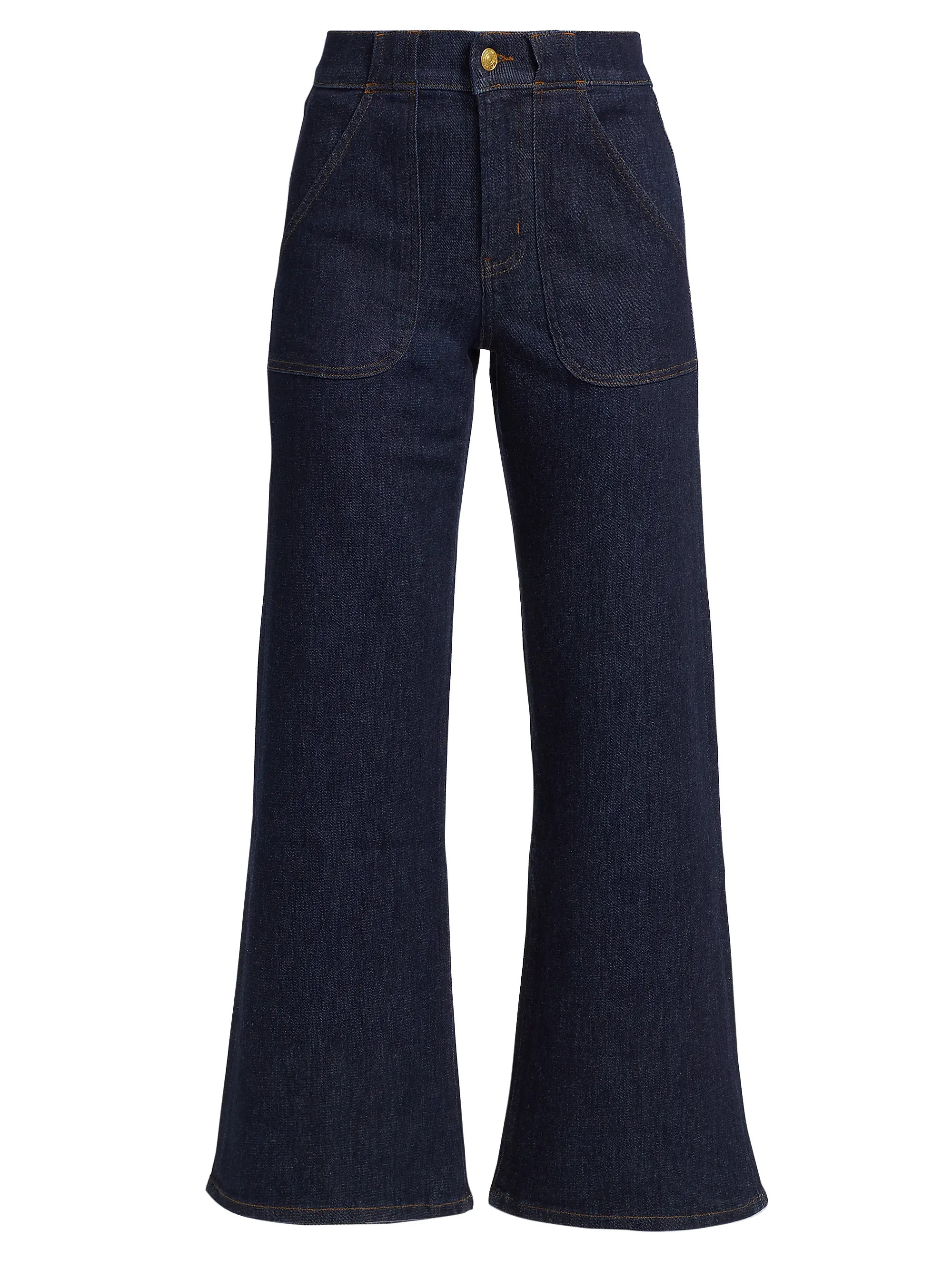 Shop Frame Modern Pocket Mid-Rise Jeans | Saks Fifth Avenue | Saks Fifth Avenue