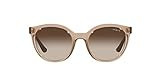 Vogue Eyewear Women's VO5427S Oval Sunglasses, Transparent Brown/Brown Gradient, 50 mm | Amazon (US)