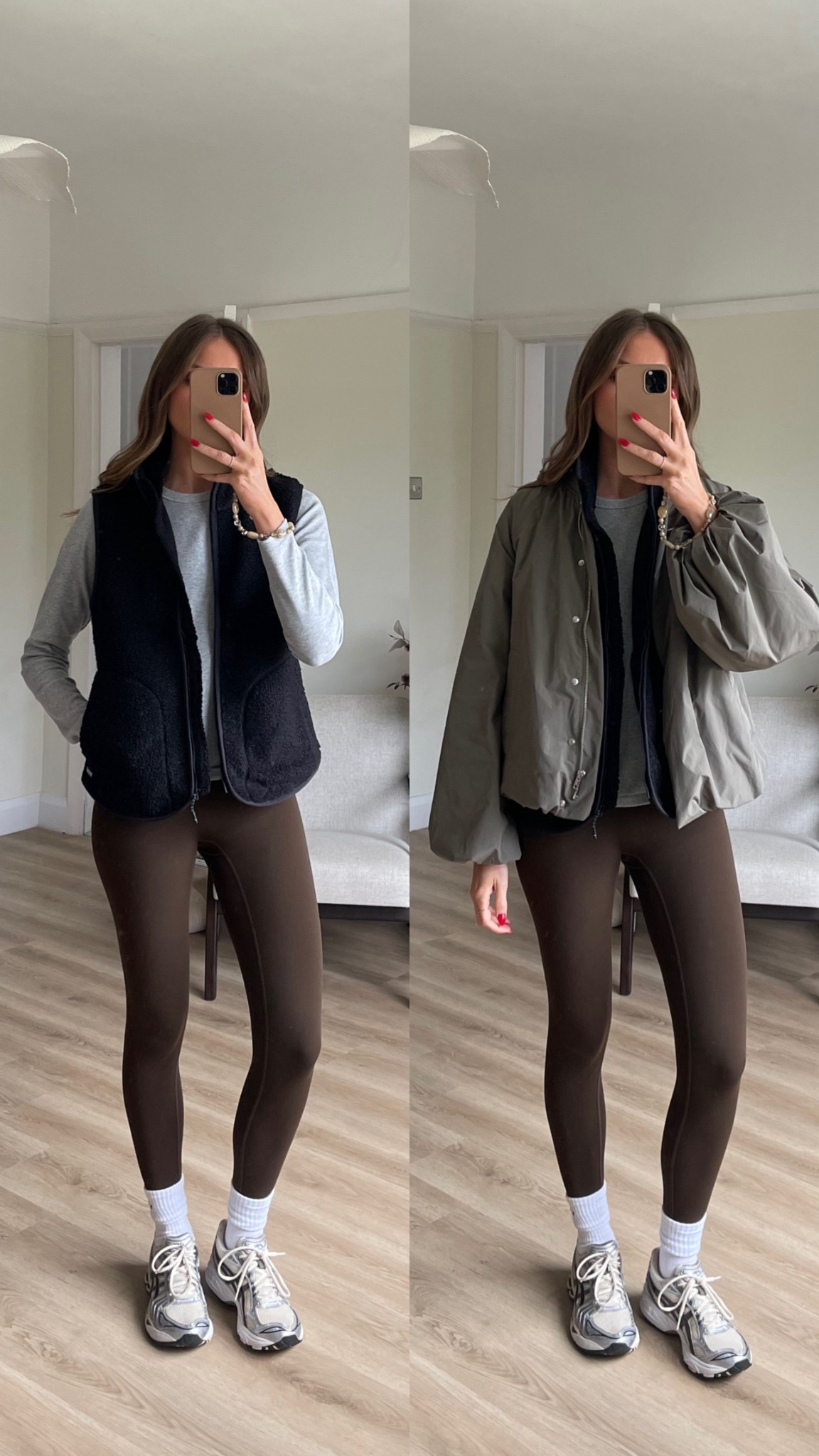 Body warmer/gilet outfits
Size 12 in the regatta gilet
Small in the Uniqlo long sleeve t-shirt
Brown adanola leggings
Asia is trainers
Small in the WATthebrand bomber jacket

School run/errands/dog walk outfit 

#LTKuk #LTKautumn #LTKeurope