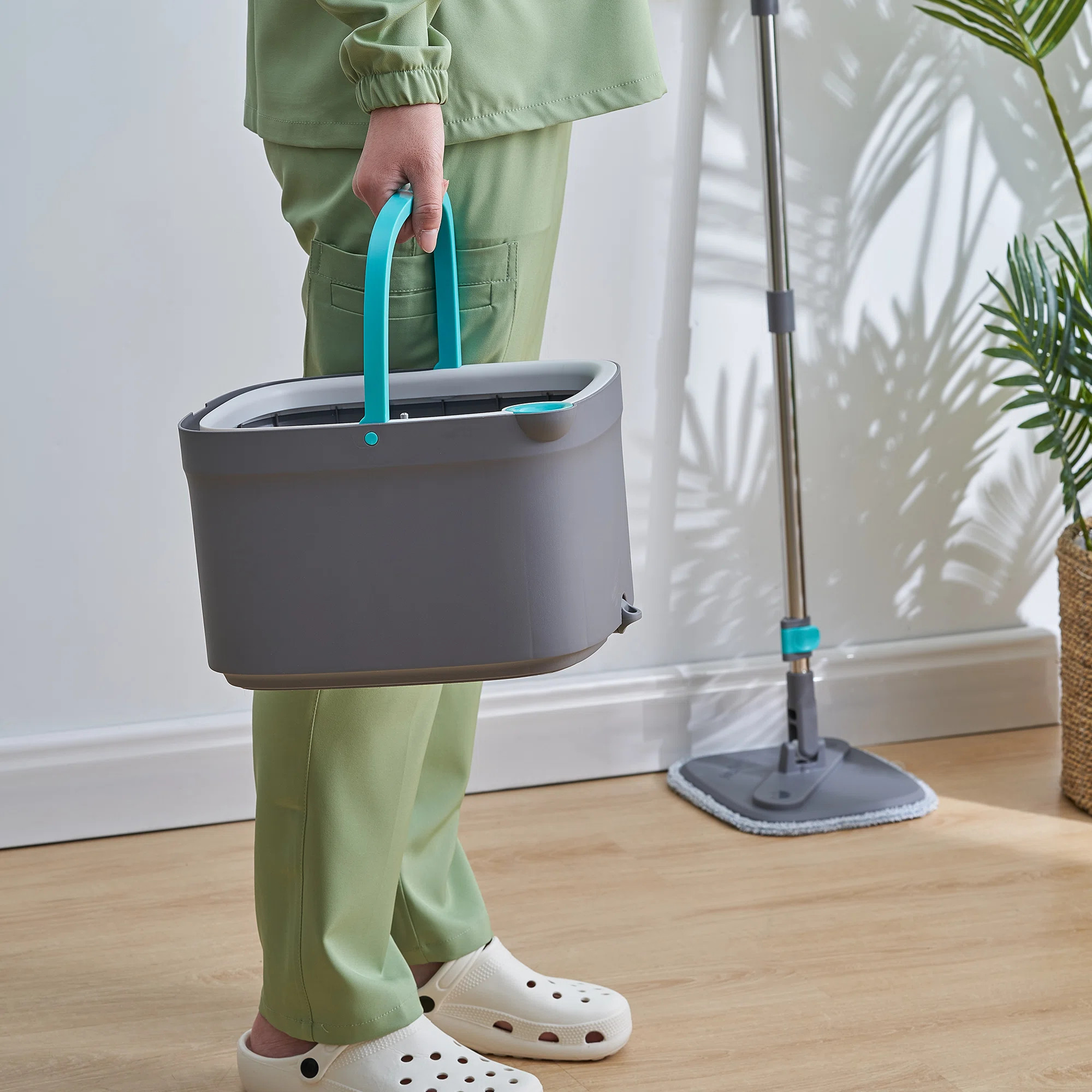 True & Tidy Flat Mop & Bucket System & Reviews | Wayfair | Wayfair North America