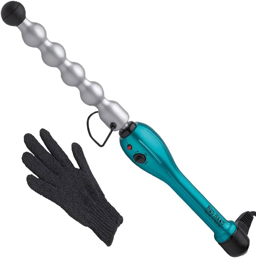 Bed Head Rock N Roller Clamp Free 2-in-1 Curling Wand | Round Barrel for Tousled Waves | Amazon (US)