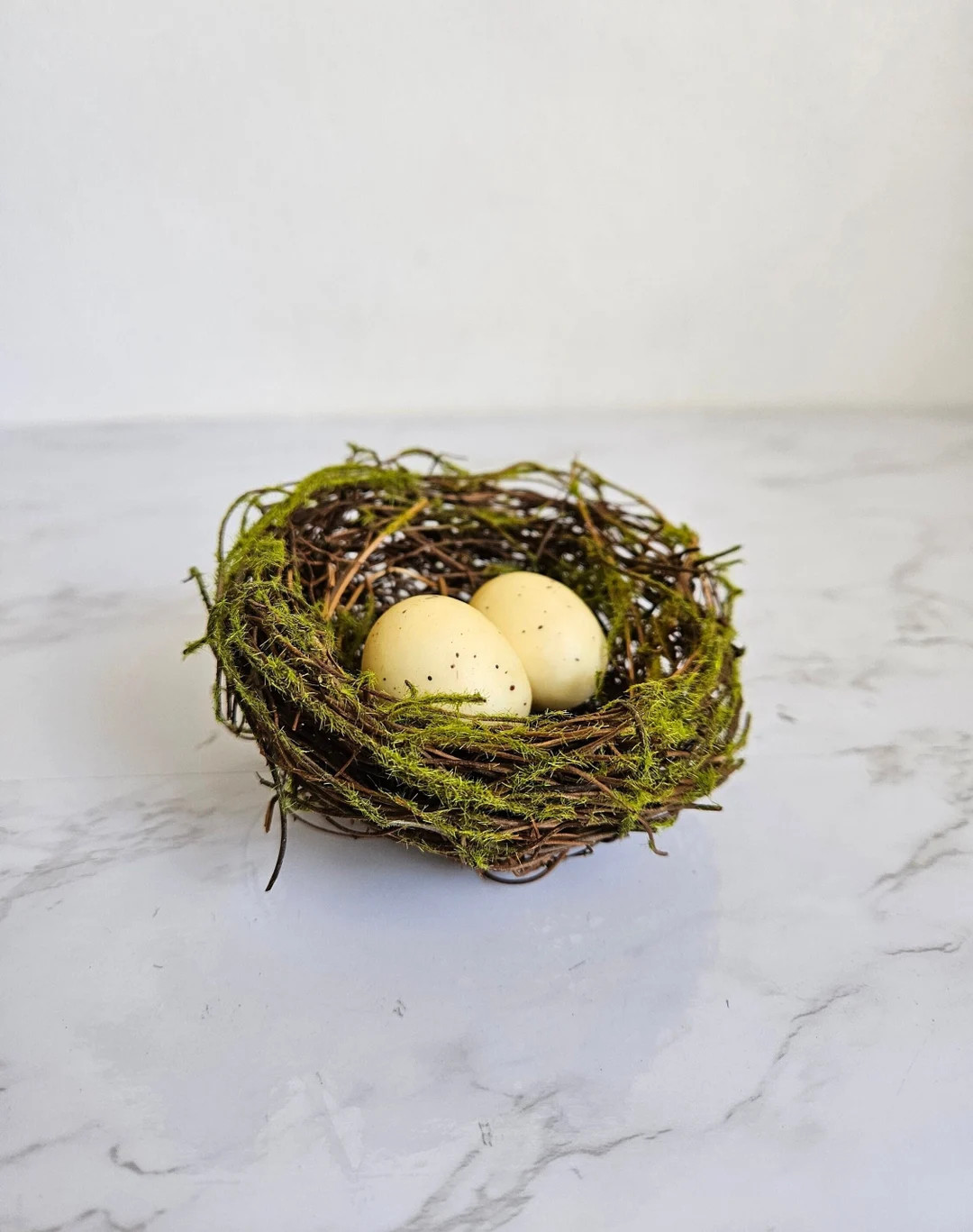 4 Vine/moss Artificial Nest With Eggs for Crafts, Home, Garden, Hats, Costumes, Floral Arrangemen... | Etsy (US)