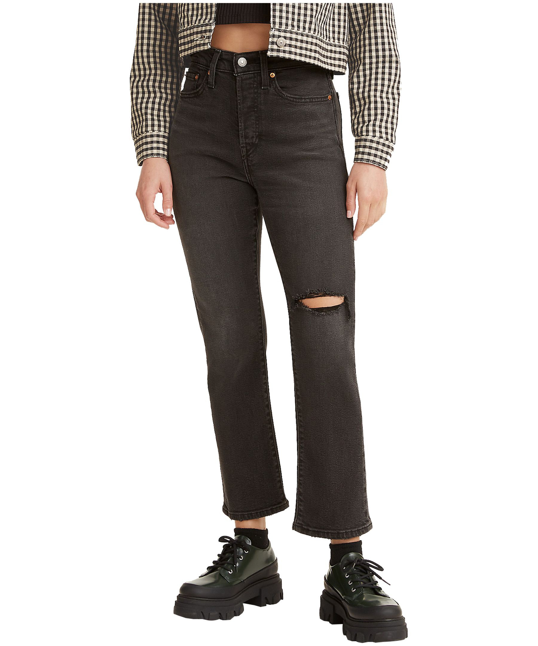 Levi's Women's Wedgie High Rise Straight Leg Jeans with Destruction #34964-0149 | Mark's - Lequipeur