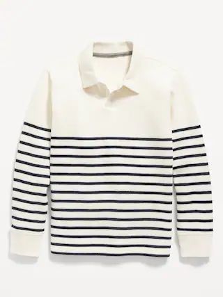 French Rib-Knit Polo Sweater for Boys | Old Navy (CA)