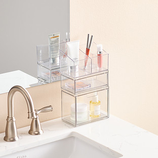 The Container Store everything organizer beauty set in clear