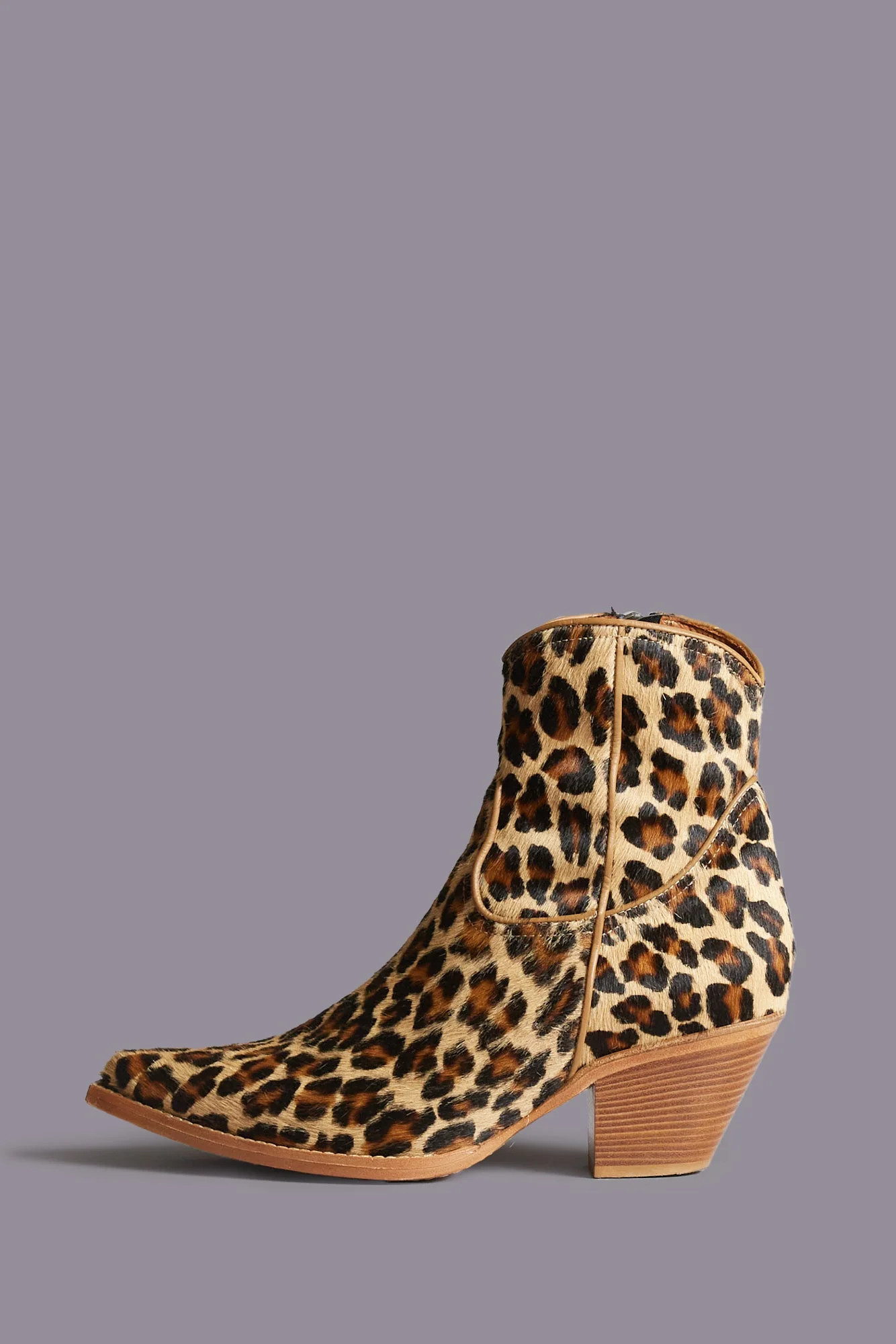 R13 Skinny Ankle Cowboy Boot - Leopard / 39 | R13