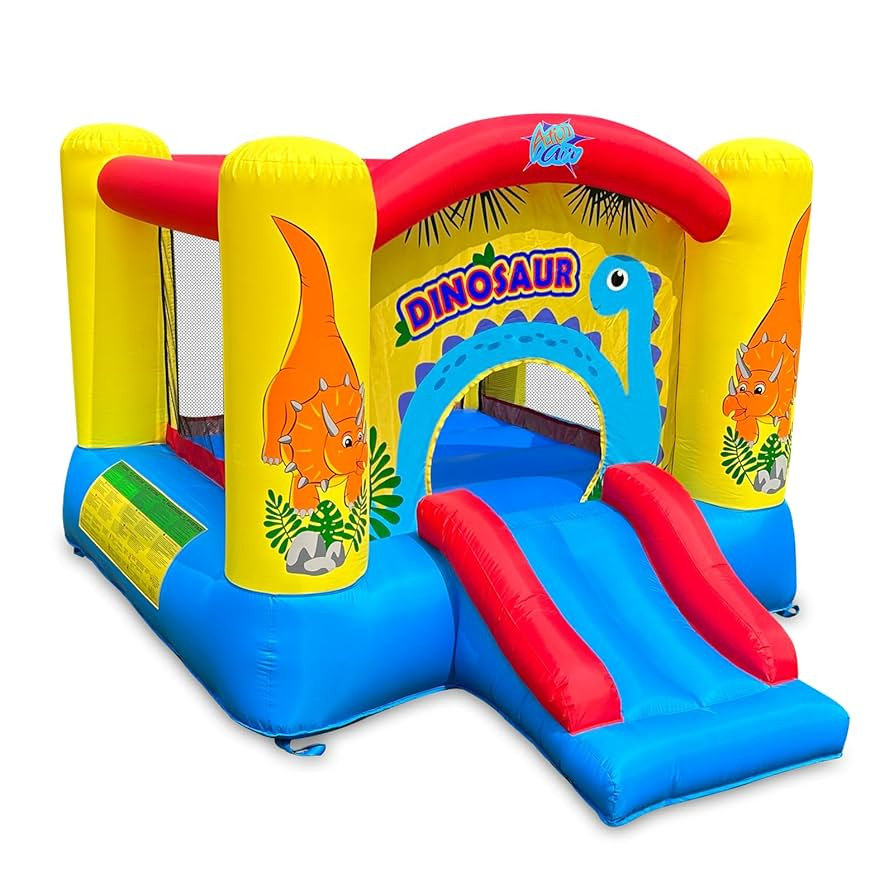 Action Air Dinosaur Inflatable Bounce House with Blower, Durable & Extra Thick Bouncy Castle for ... | Amazon (US)