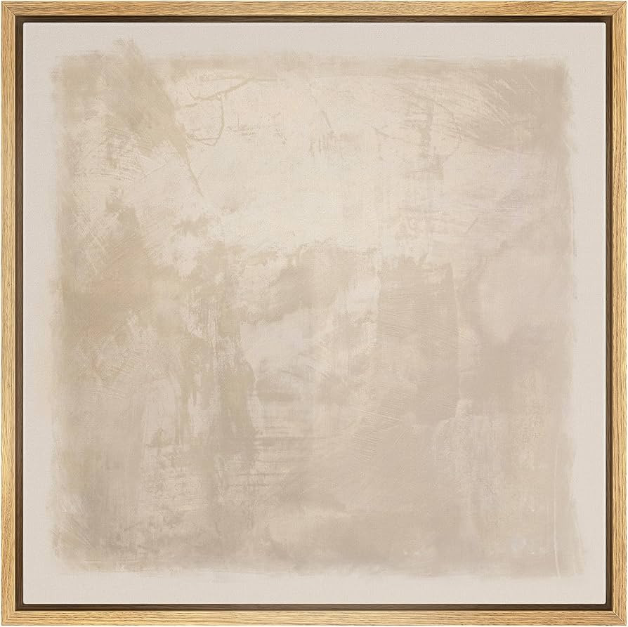 SIGNWIN Framed Canvas Print Wall Art Minimalist Beige Abstract Neutral Tone Illustration Modern A... | Amazon (US)
