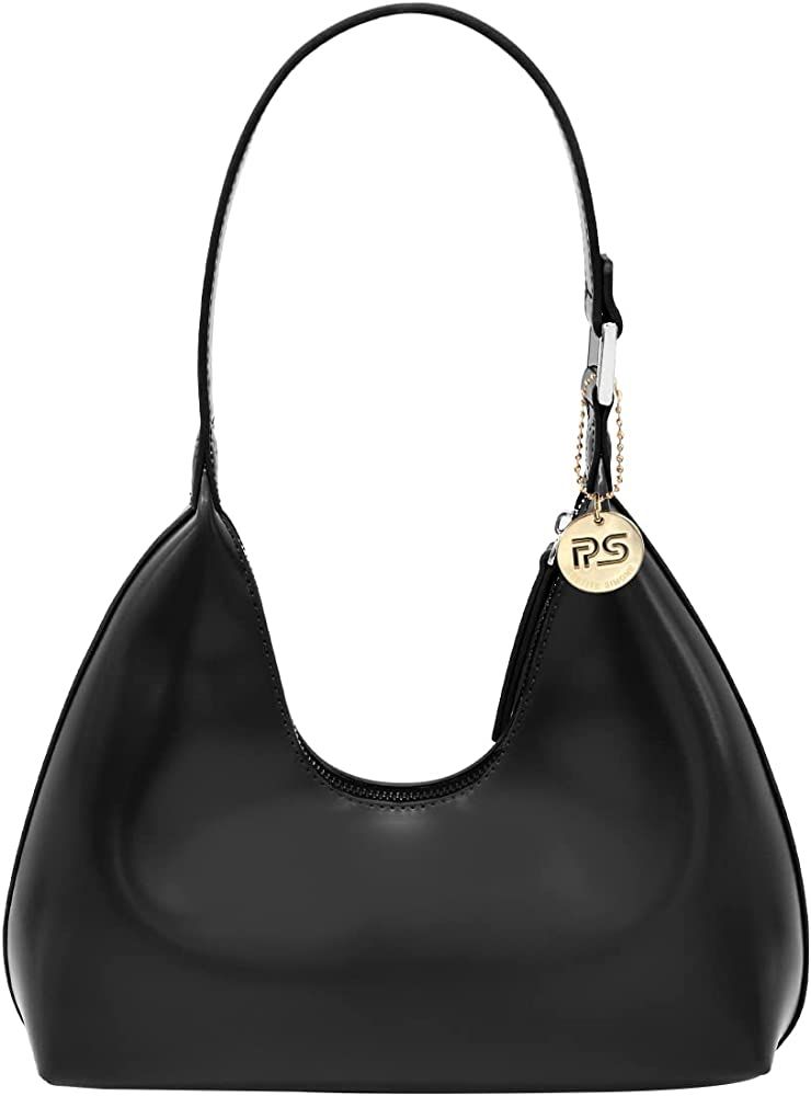 PS PETITE SIMONE Small Black Shoulder Bag Purse for Women Everyday Black Purse Hobo Bag Crescent ... | Amazon (US)