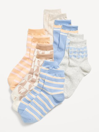 Quarter-Crew Socks 6-Pack For Women | Old Navy (US)