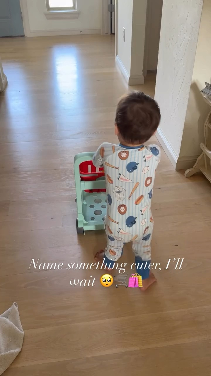 Name something cuter, I’ll wait 🥺🛒🛍️

He loves this toy shopping cart! And this adorable baseball themed romper is from @Caden Lane 🩵⚾️🧢

#LTKKids #LTKmomlife #LTKootd