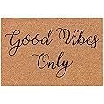 Coir Doormat Front Door Mat New Home Closing Housewarming Gift Good Vibes Only (30" x 18" Standar... | Amazon (US)