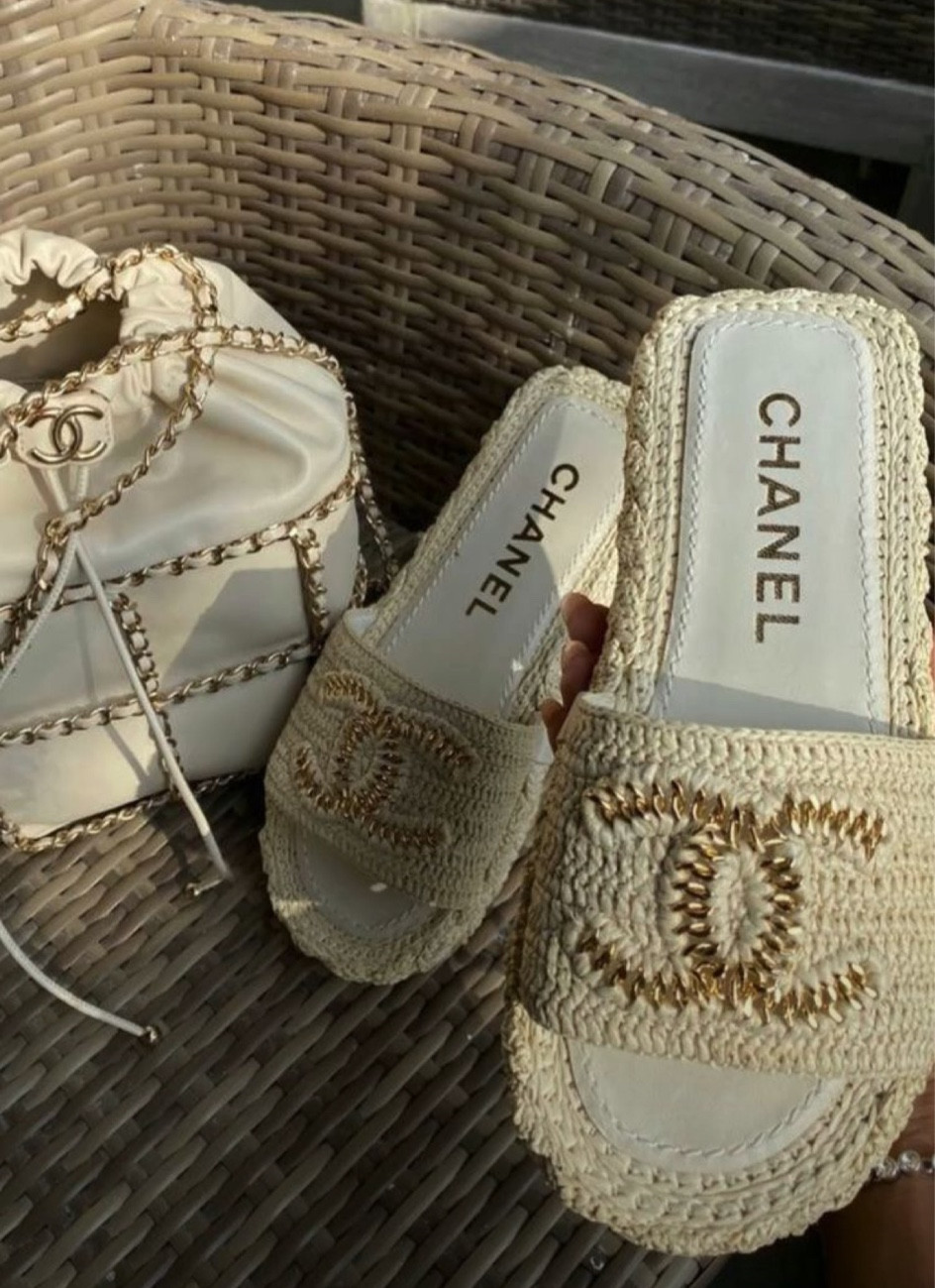 Cha-nel Dupe Knit Slipper Sandal … curated on LTK