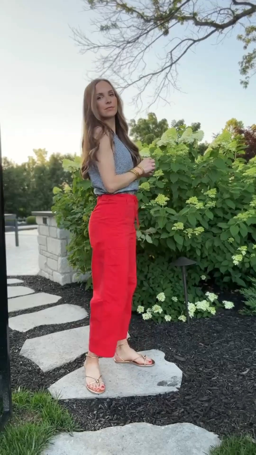 @Anthropologie pants are out of stock but linked similar! Paired with @Quince linen top and @Avara sandals

#LTKootd #LTKgrwm
