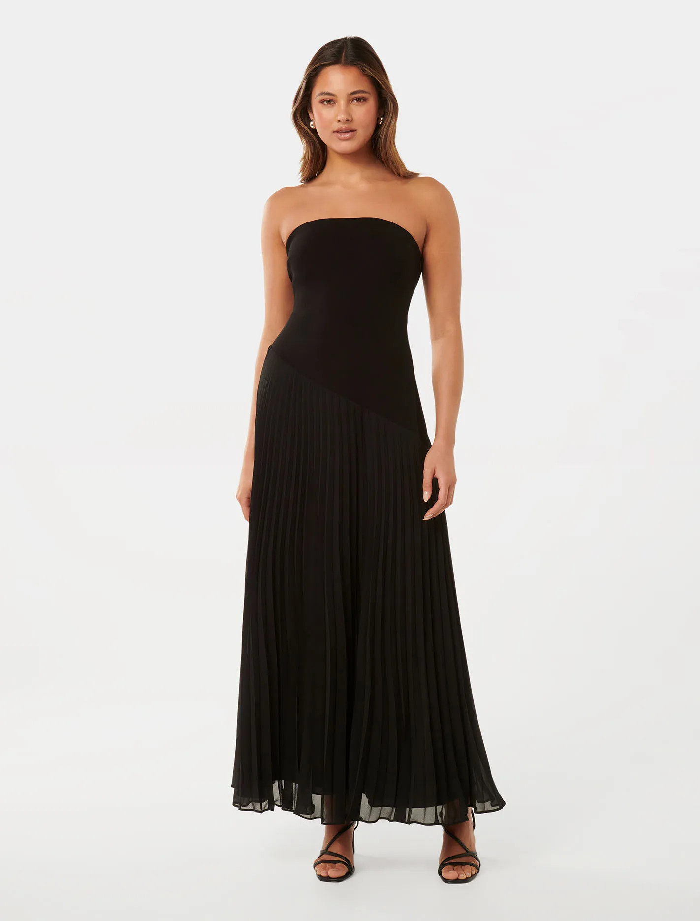 Capri Strapless Pleated Dress | Forever New (UK & IE)