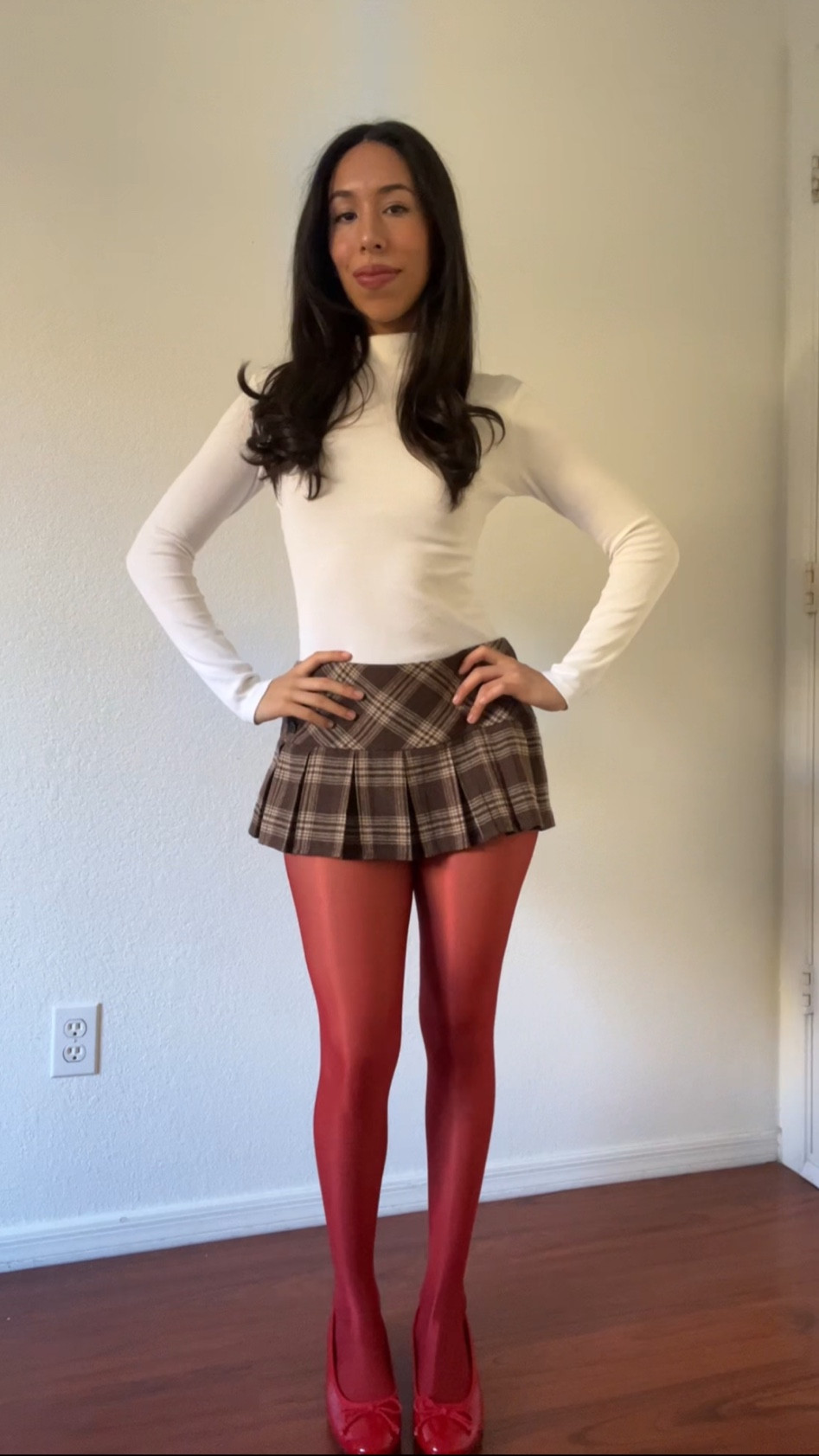 Styling red tights for colder weather/the holidays 

#LTKSeasonal #LTKHoliday