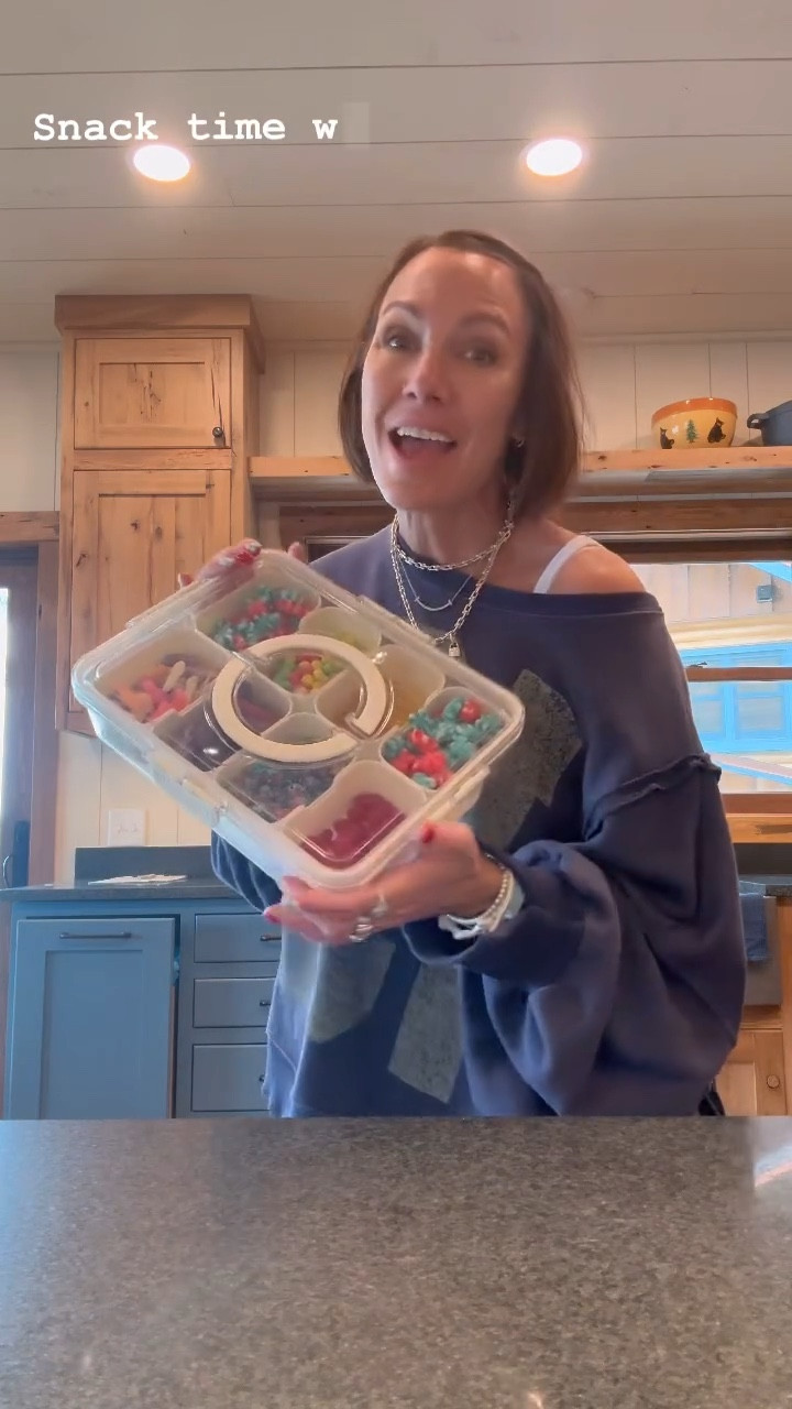 Snackle box! The perfect snack situation does exist. Grab any storage box and turn it into a to-go snack box. Wearing free people oversized sweater- size small. 

#LTKFamily #LTKStyleTip #LTKHome