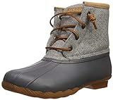 Sperry Womens Saltwater Emboss Wool Boots, Dark. Grey, 6 Wide | Amazon (US)