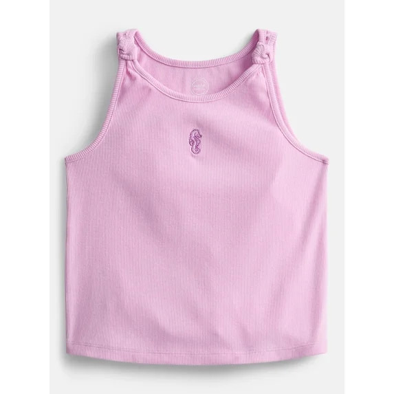 Wonder Nation Girls Knotted Tank Top, Sizes 4-10 | Walmart (US)