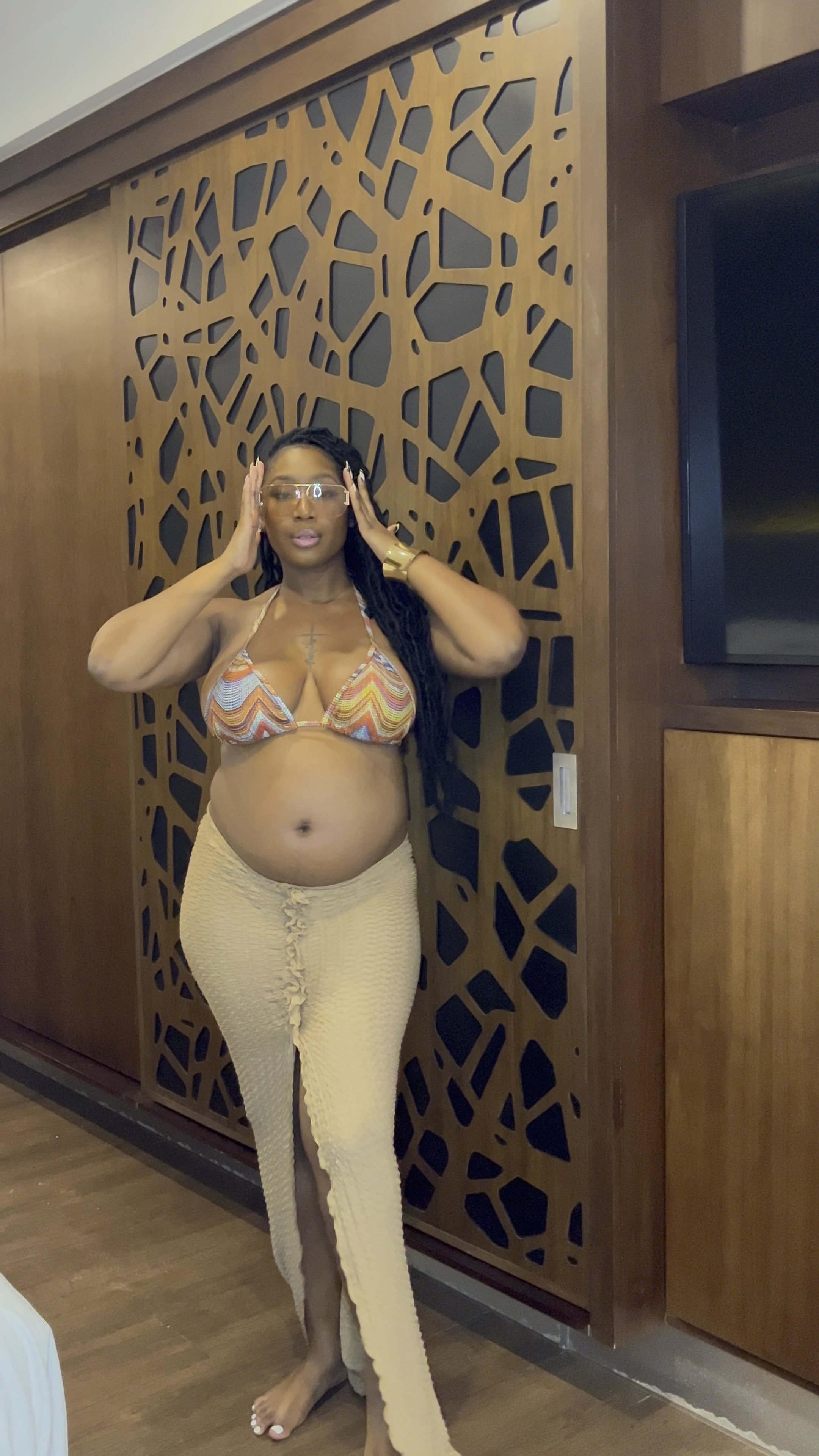 Three piece vacation set ! I felt so sexy with my bump in this look ! Super comfy and so many compliments on my look! 

#LTKswim #LTKVideo #LTKtravel