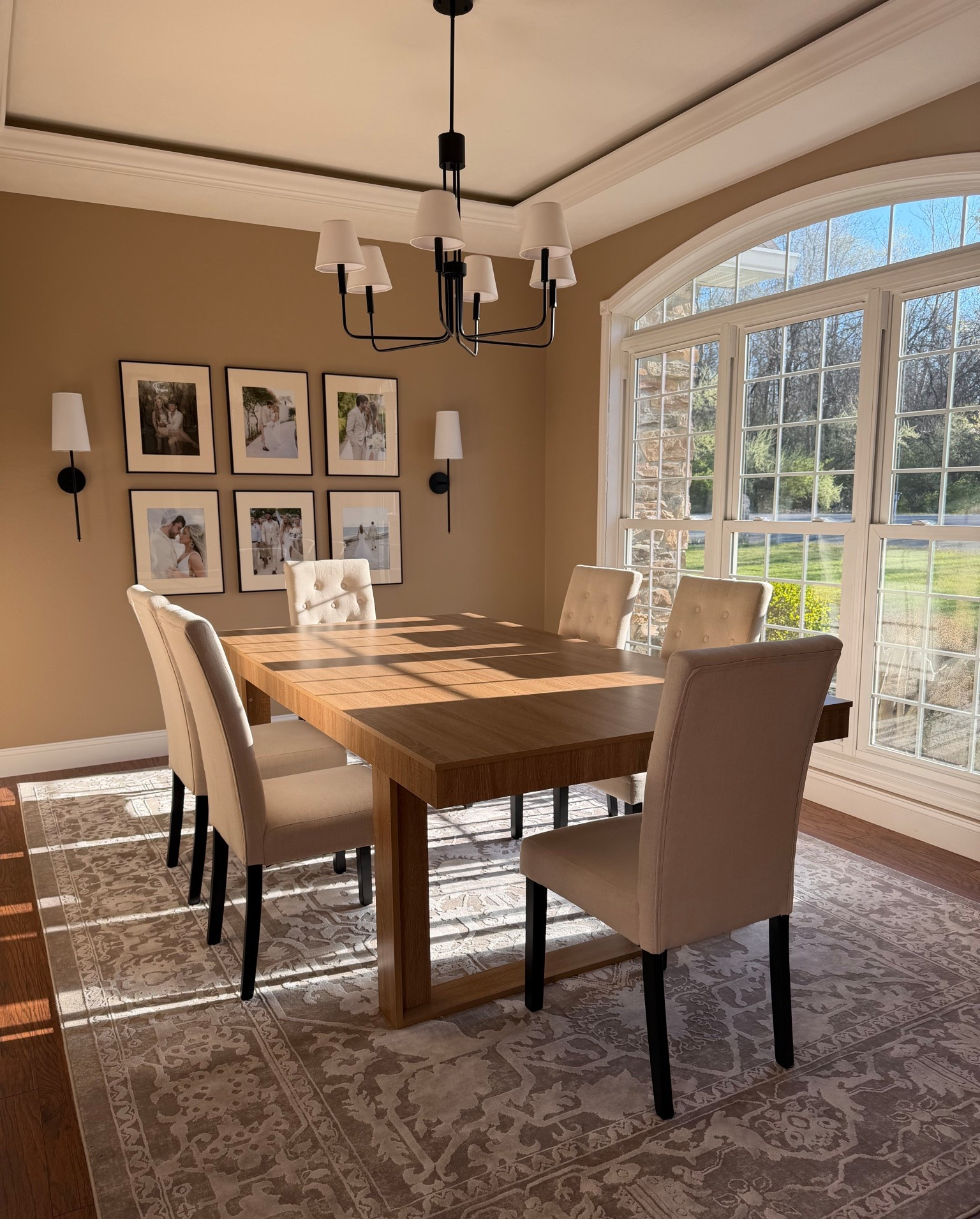 Dining room table. Dining room. Gallery wall. 

#LTKHome #LTKmorningroutine #LTKSaleAlert