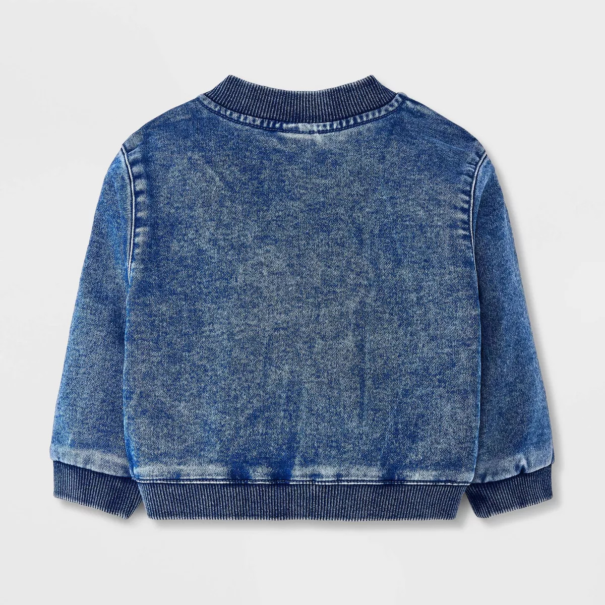 Baby Denim Bomber Jacket - Cat & Jack™ Medium Wash | Target