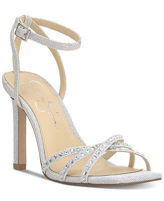 Jessica Simpson Women's Leonah Two-Piece Strappy Embellished Dress Sandals - Macy's | Macy's