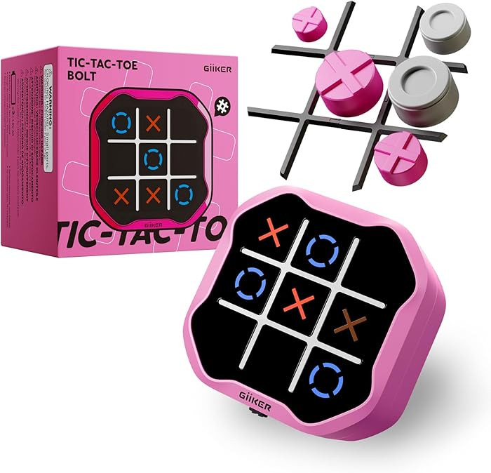 GiiKER Electronic Tic Tac Toe Bolt Game, Original 4-in-1 Handheld Games, Portable Travel Games fo... | Amazon (US)