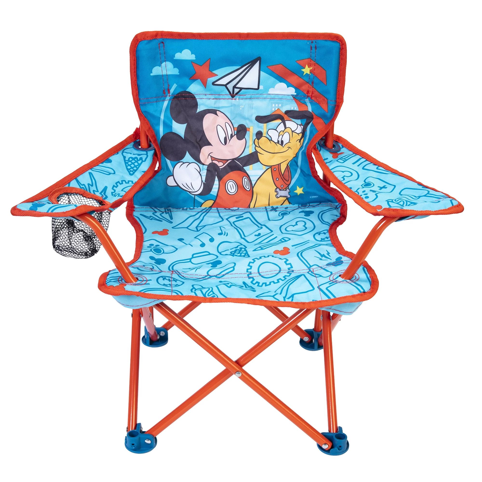 Disney Mickey Mouse Portable Fold N Go Chair with Carry Bag for Kids, Great for Soccer, Camping a... | Walmart (US)