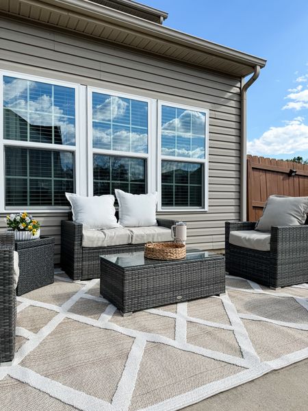 Patio furniture and rug

#LTKhome #LTKfamily
